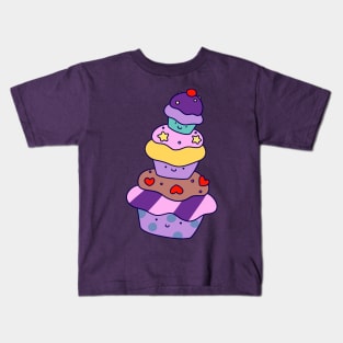 Cupcake Stack Kids T-Shirt